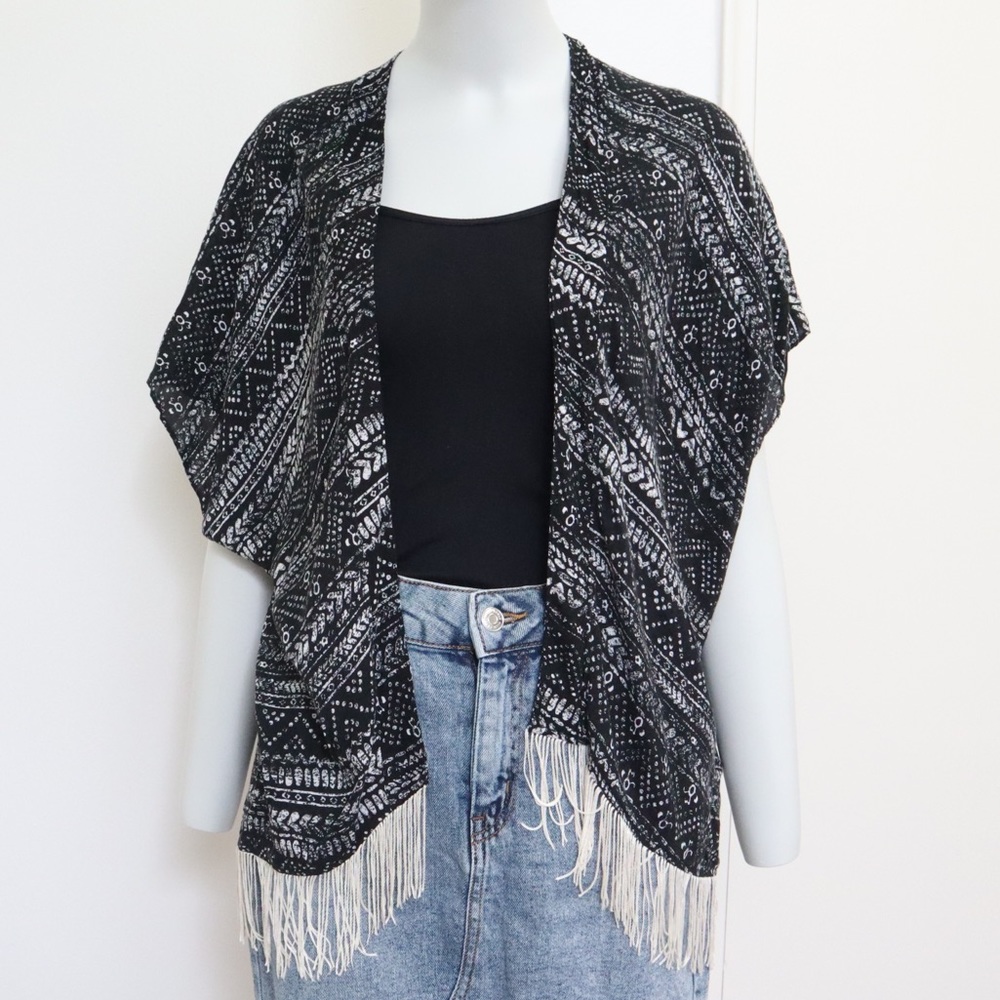 Abercrombie Kids Fringe Open Kimono